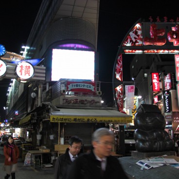 Ameyoko (Ueno), Vue nocturne du marché de rue 5