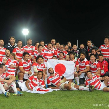 Les Brave Blossoms, l'équipe de rugby japonaise (photo via JRFU / rugby-japan.jp)