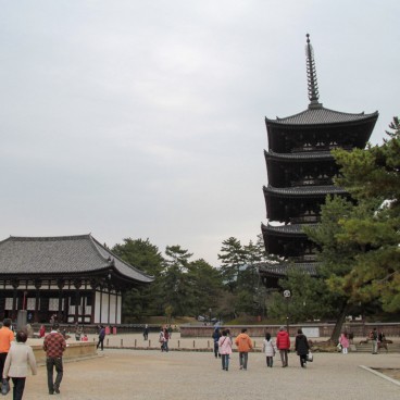 Kofuku-ji (Nara), Pavillon Tokondo et pagode à 5 étages