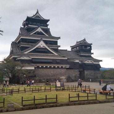 Château de Kumamoto, donjon Tenshukaku avant les séismes d'avril 2016