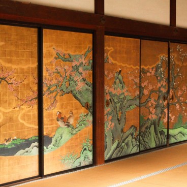 Daikaku-ji (Kyoto), Portes coulissantes ornées de peintures de l'école Kano
