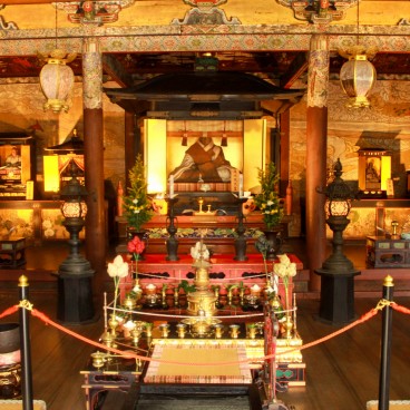 Daikaku-ji (Kyoto), Images sacrées du pavillon Miedo