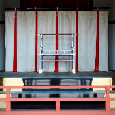 Heijo (Nara), Détail du trône de l'empereur dans le Daigoku-den 2