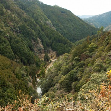Takao (Kyoto), temple Jingo-ji et vue sur la vallée forestière
