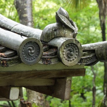 Temple Jizo-in à Kyoto, Détail architectural