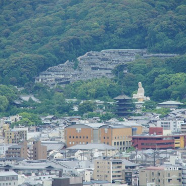 Kyoto Tower, Vue sur Higashiyama