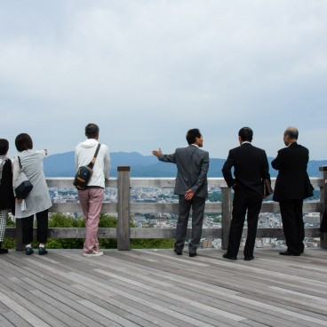 Terrasse en bois du Shogunzuka