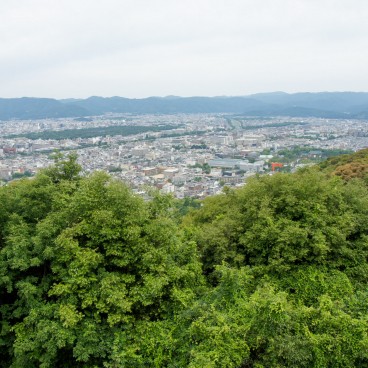 Observatoire sur Kyoto depuis Shogunzuka