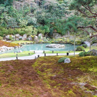 Shoren-in (Kyoto), Vue sur le jardin