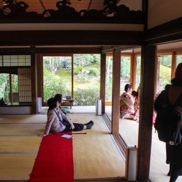 Shoren-in (Kyoto), Salle d'observation du jardin