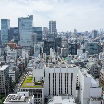 Vue sur les toits de Tokyo