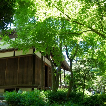 Villa Kyu Asakura à Shibuya, Détail architectural