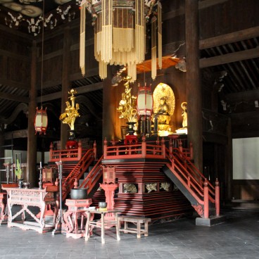 Kennin-ji (Kyoto), vue intérieure du pavillon Hojo
