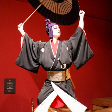 Musée Edo-Tokyo, Mise en scène d'un acteur de Kabuki