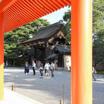 Palais Impérial de Kyoto, enceinte entourant le Shishinden