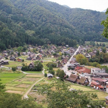 Shirakawa-go, Vue d'ensemble du village