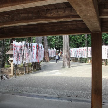 Toyokawa Inari (Aichi), Chemin bordé de bannières