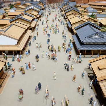 Musée Edo-Tokyo, reconstitution miniature de l'ancienne capitale