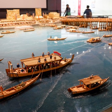 Musée Edo-Tokyo, reconstitution miniature de l'activité fluviale 3