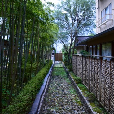 Auberge Yumotoya Onsen Ryokan à Niigata, Jardin