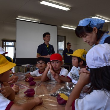 Agri-Park de Niigata, Atelier cuisine de patate douce avec les enfants