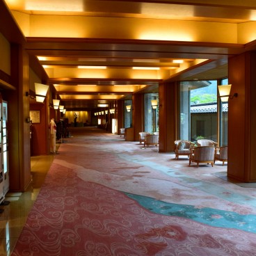 Atsumi Onsen Bankokuya (Tsuruoka), Hall d'accueil