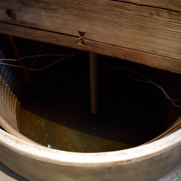 Brasserie de sake Imayotsukasa (Niigata), Détail d'une cuve