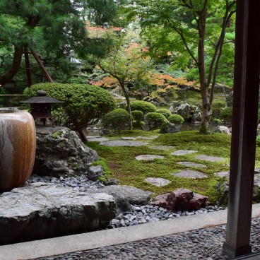 Musée des Cultures du Nord (Niigata), jardin vu de la grande salle de réception 2