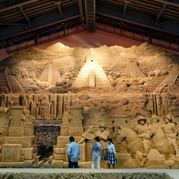 Musée du sable de Tottori, exposition sur l'Amérique du Sud (2016)