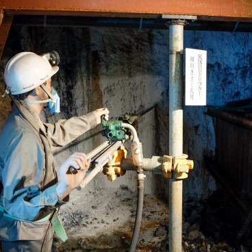 Ikuno Ginzan (Hyogo), Mannequin d'ouvrier moderne