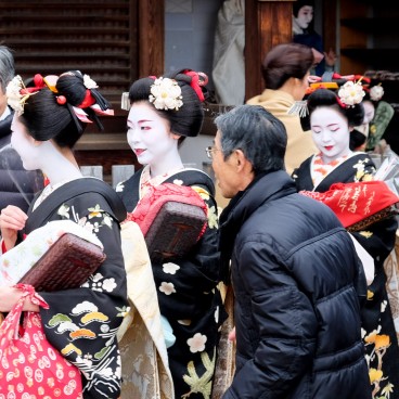 Setsubun, Yasaka-jinja, Geiko
