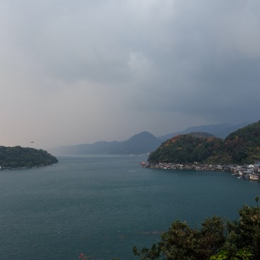 Ine (Kyoto), panorama sur le village et le golfe de Wakasa 2