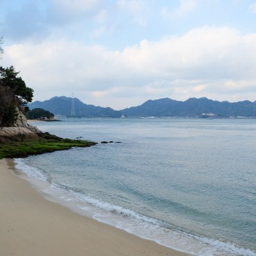 Okunoshima, La plage