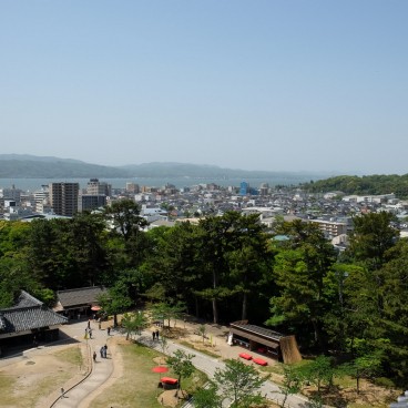 Vue sur Matsue depuis le château 3