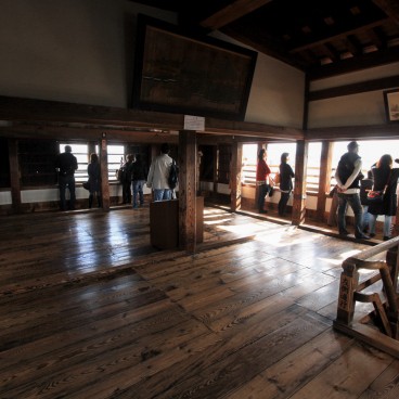 Château de Matsue, salle avec vue panoramique