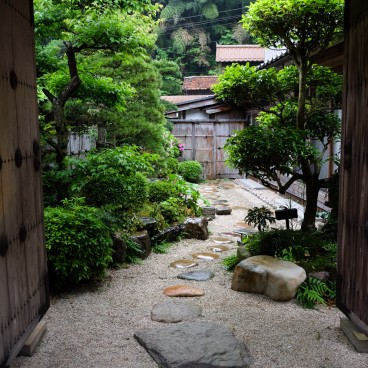 Jardin traditionnel à Iwami Ginzan
