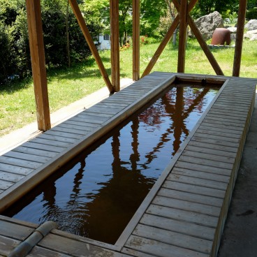 Oda, bain de pieds ashiyu à Sanbe Onsen 2