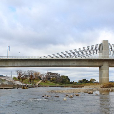 Hozugawa kudari (Kameoka), port d'embarquement de la croisière