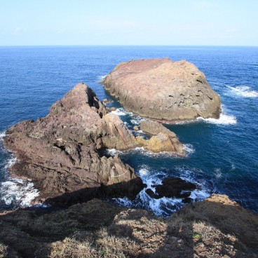 Motonosumi Inari Jinja (Chugoku), Vue sur la mer et les rochers