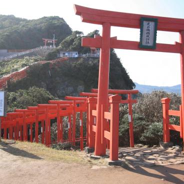 Nagato (Chugoku), torii du sanctuaire Motonosumi Inari