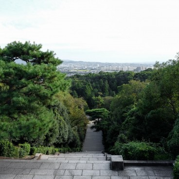 Parc du Château de Fushimi-Momoyama (Kyoto), Vue sur la ville