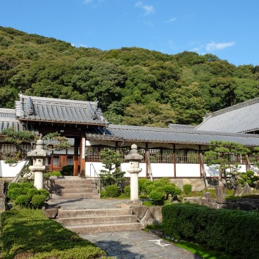 Kosho-ji (Uji), Vue sur le jardin du monastère