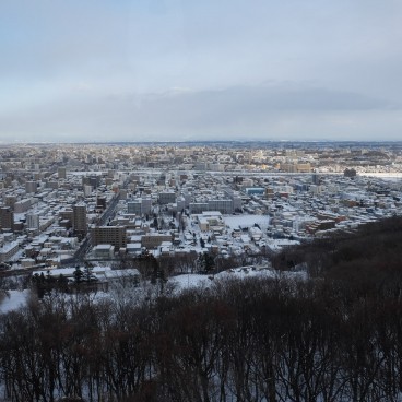 Mont Moiwa, Vue panoramique sur Sapporo en hiver 2
