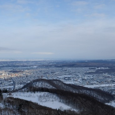 Mont Moiwa, Vue panoramique sur Sapporo en hiver 3