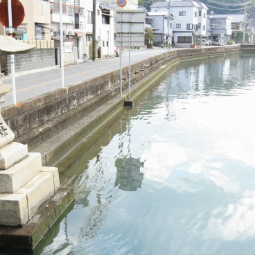 Takehara (Chugoku), Canal près du quartier préservé de Honmachi-dori