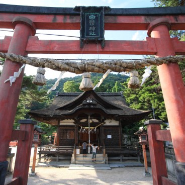 Shirahige Jinja, Pavillon principal Honden