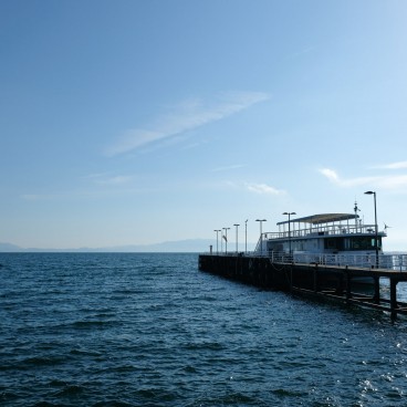 Takashima (Shiga), bateau pour la croisière Chikubushima sur le lac Biwa