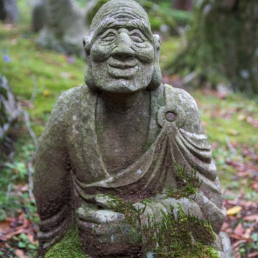 Choan-ji (Hakone), statue de Rakan âgé 2