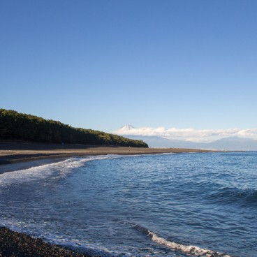 Miho no Matsubara (Shizuoka), Vue sur la plage et le Mont Fuji