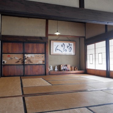 Tono Furusato, vue de l'intérieur d'une maison traditionnelle 2